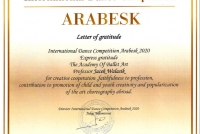 International-Dance-Competition-ARABESK-2020-list-gratulacyjny